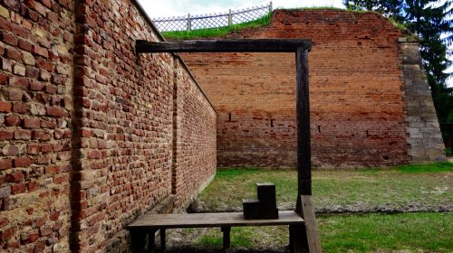 Terezin Küçük Kale’deki idam alanı