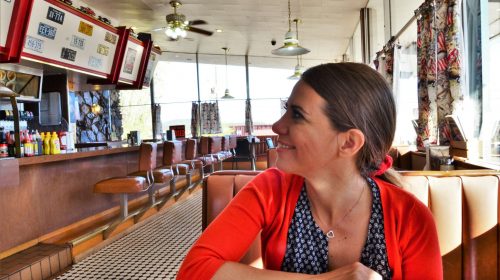 Betty Boop Cafe'de kahvaltı Route 66